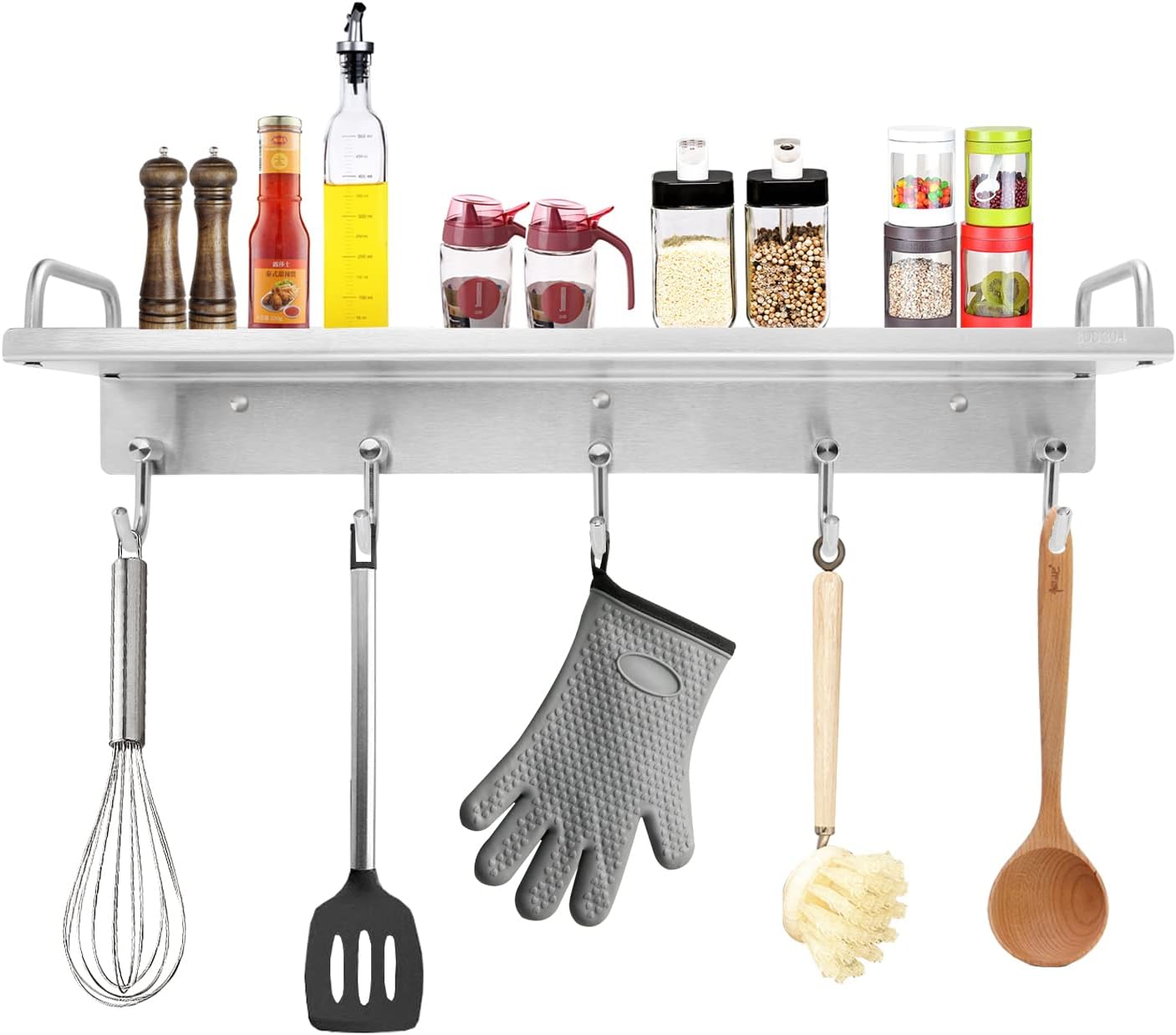 Amazon.com: RIEDHOFF Metal Kitchen Rack for Storage and Organization ...
