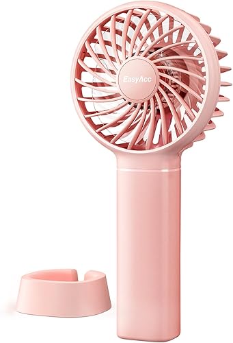 EasyAcc Mini ventilador de mano, ventilador de bolsillo, recargable con pilas, 5.5-17 horas, ventilador portátil de 3 velocidades con cordón, EasyAcc Mini ventilador de mano, ventilador de bolsillo, recargable con pilas, 5.5-17 horas, ventilador portátil de 3 velocidades con cordón,