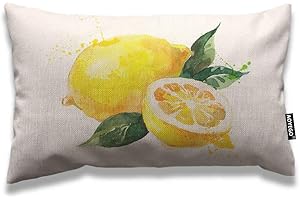AOYEGO Lemon Pillows: Embrace Summer with Vibrant Watercolor Art