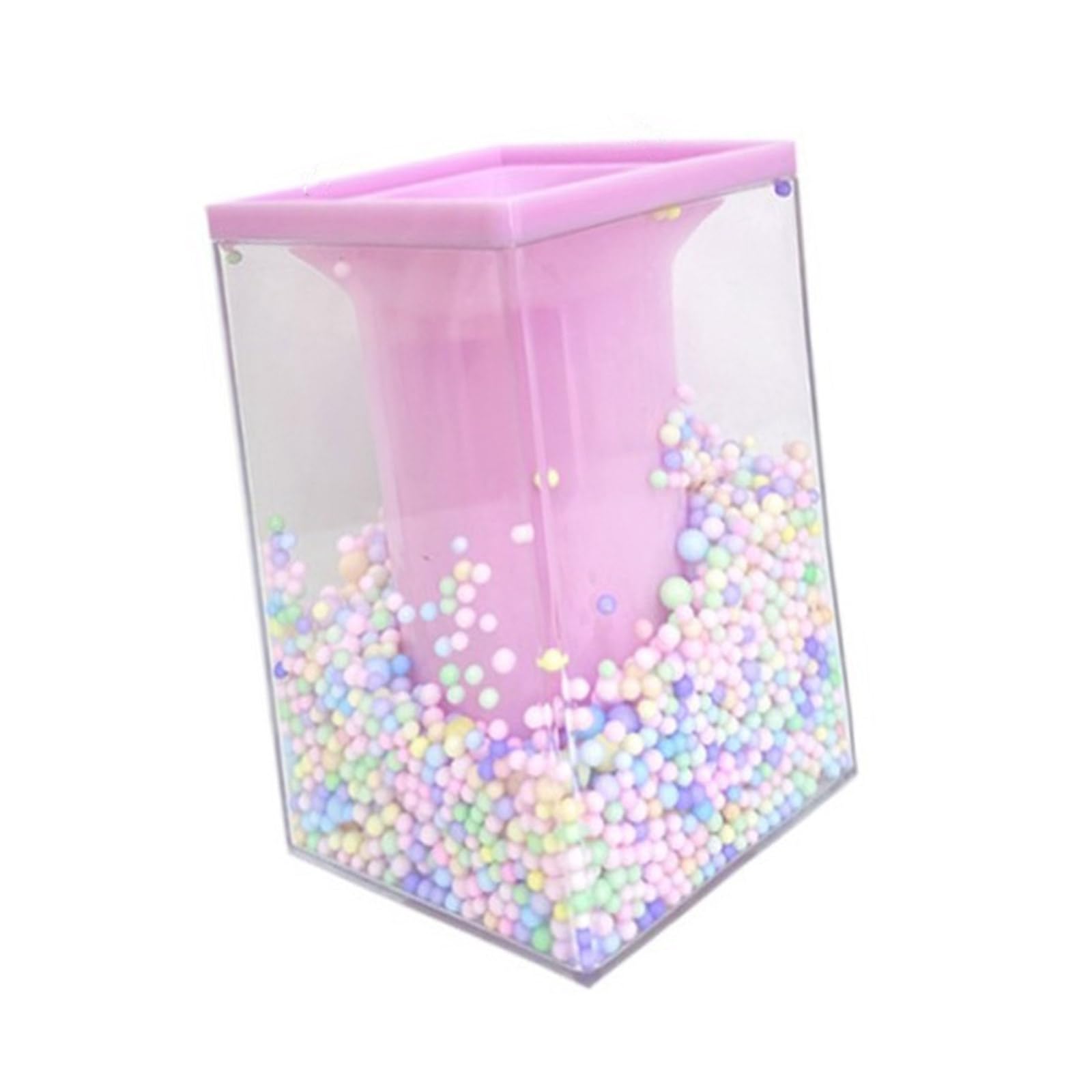 GTYLF Shape Pen Cup Desktop Cosmetic Organiser Storage Box for Bathroom Vanity Makeup Essential Organization Kids Desk Organiser