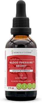 Secrets of the Tribe - Blood Pressure Secret, Healthy Circulation Formula, Herbal Supplement Blend Drops Alcohol-Free Liquid Extract 2 fl oz