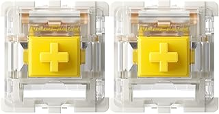 Gateron G Yellow Pro Switches Pre-lubed 3pin RGB SMD Linear for Gaming Mechanical Keyboard(108 Pcs,Yellow)