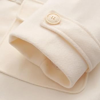 美品バーバリー 120ダッフルコートホワイト白色裏地つき バーバリー