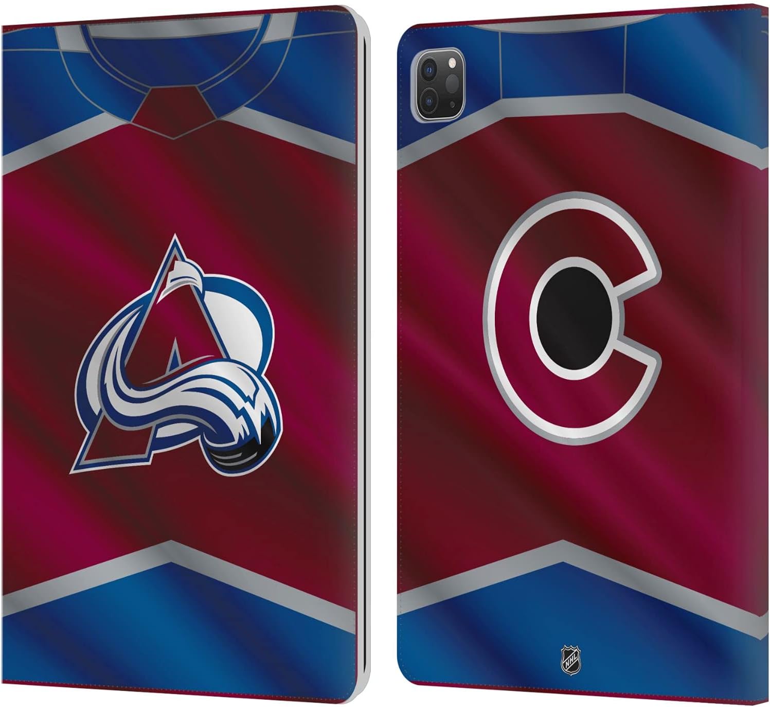 Head Case Designs Officially Licensed NHL Jersey Colorado Avalanche Leather Wallet Case Compatible with Apple iPad Pro 11 2020/2021 / 2022