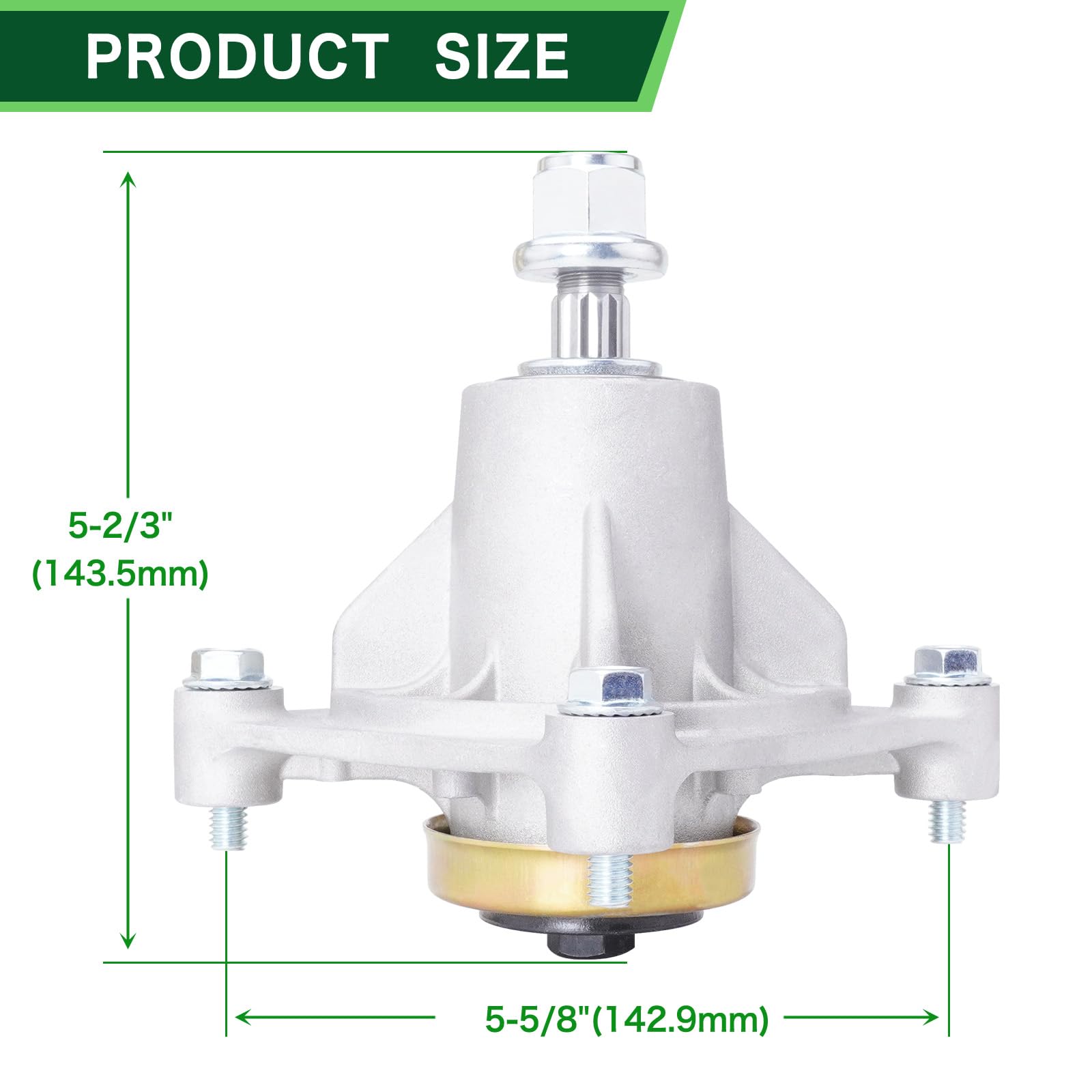 Kit de reconstrucción de cubierta para cortacésped Hus Tler Raptor, incluye (3) husillos 604214 (3) cuchillas 603995 783753 (3) polea de husillo 603988 (1) Be lt 791988