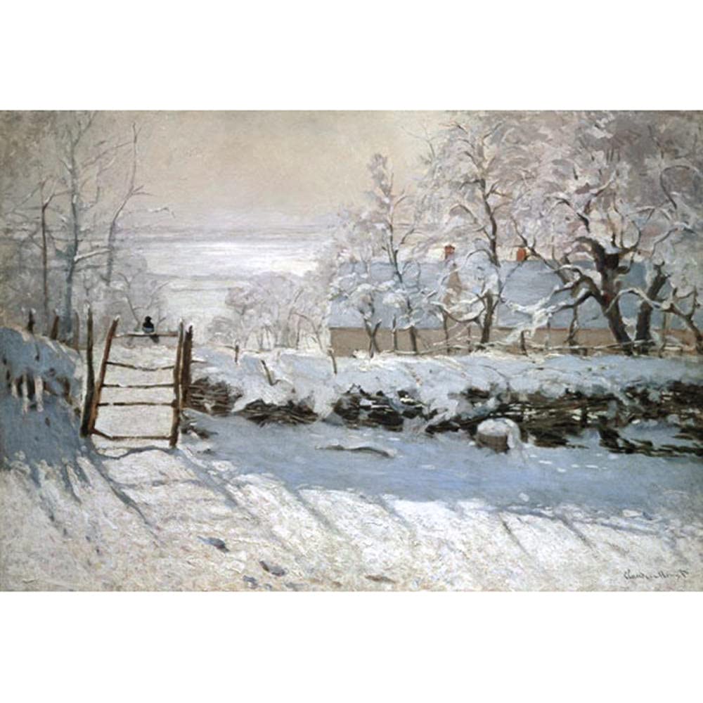 Peinture par numero paysage Monet encadré pour peindre facilement sans plis