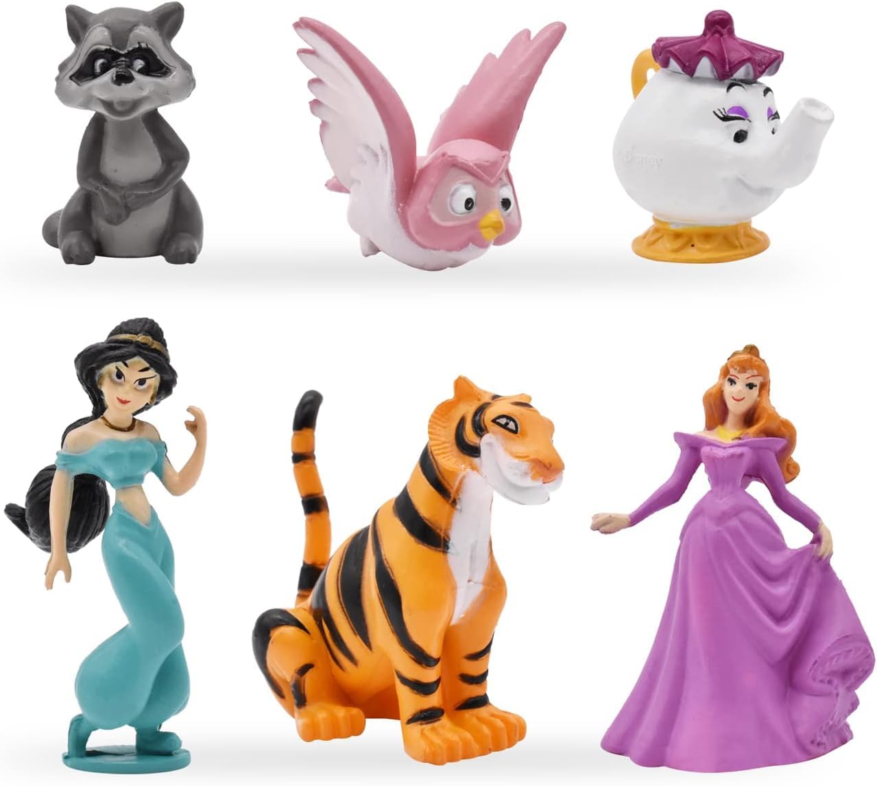 Set Di 6 Mini Statuette Per Torte Di Cartoni Animati: Alta 9 Cm, In PVC Sicuro, Perfette Per Compleanni E Feste A Tema