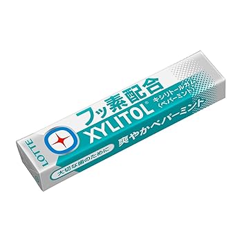 Amazon | ロッテ キシリトールガム＋フッ素 ペパーミント 14粒