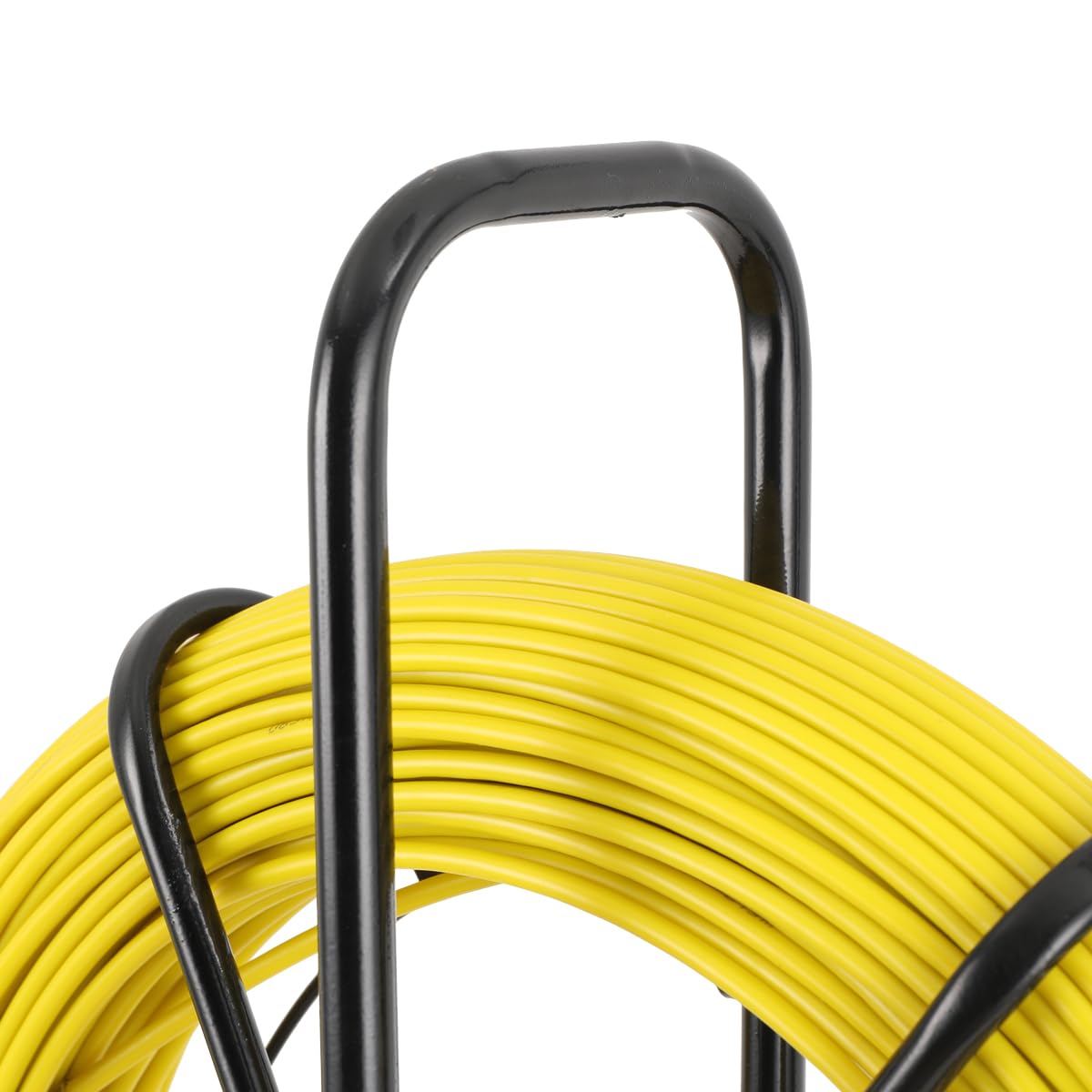 Rodador de Conducto de Fibra de Vidrio 6x100M con Soporte de Acero y Freno Herramienta de Instalación de Cable Eléctrico de Fibra de Vidrio con Jaula y Soporte