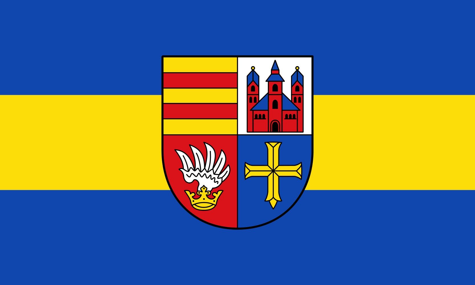 Drapeau Ville de Lohne Oldenburg grand format paysage pour mât