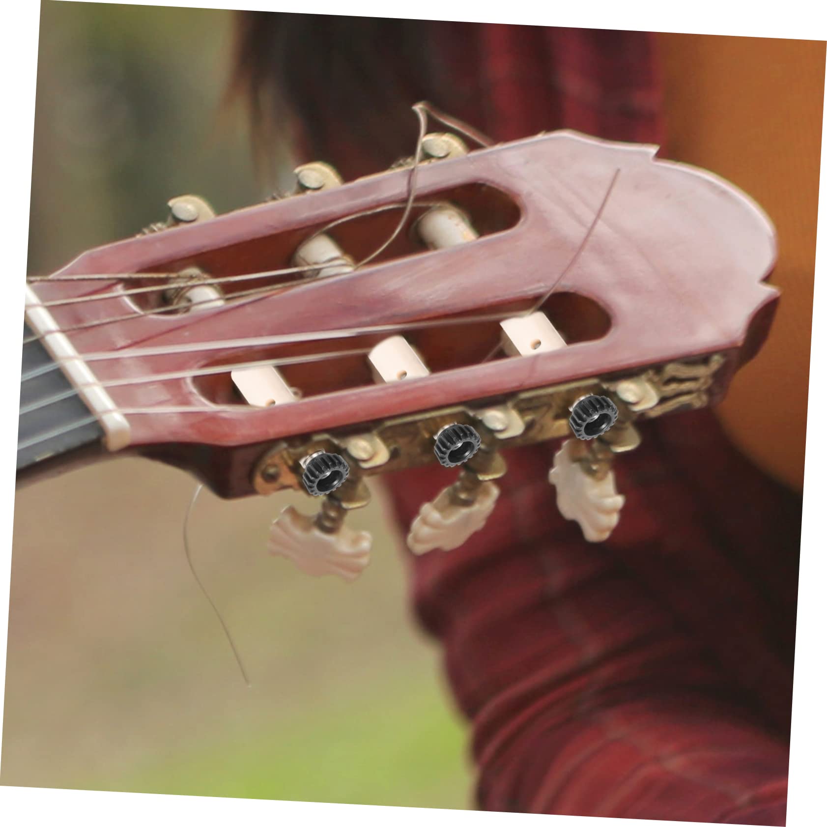 SUPVOX Replacement Guitar Tuning Head Gears Bronze Bass Control Knob Set String Tuners