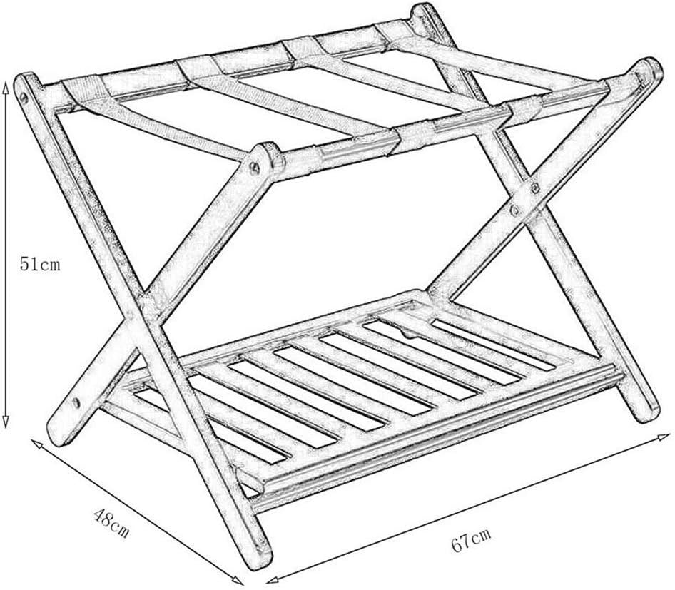 背もたれ折り畳み式木製の荷物棚の棚の荷物バックパックなしの荷物ラックホテルの部屋