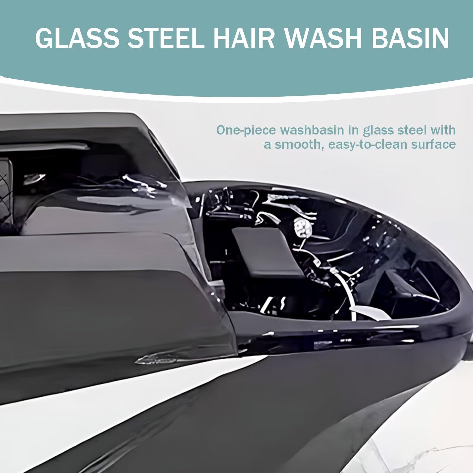 Kopf-Spa-Shampoo-Liege, Professionelle Massageliege mit Intelligentem, Futuristischem Design, Spa-Salon-Ausstattung mit Ganzkörpermassage, Desinfektionsfunktion Und Wasserkreislaufsystem