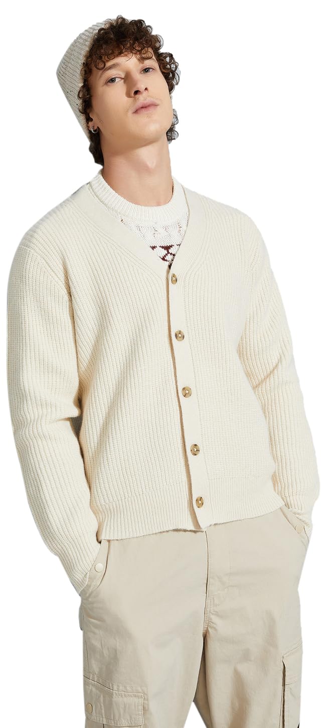 max Men Polyester Blend Round Neck URB_N Knit Cardigan-picture-31