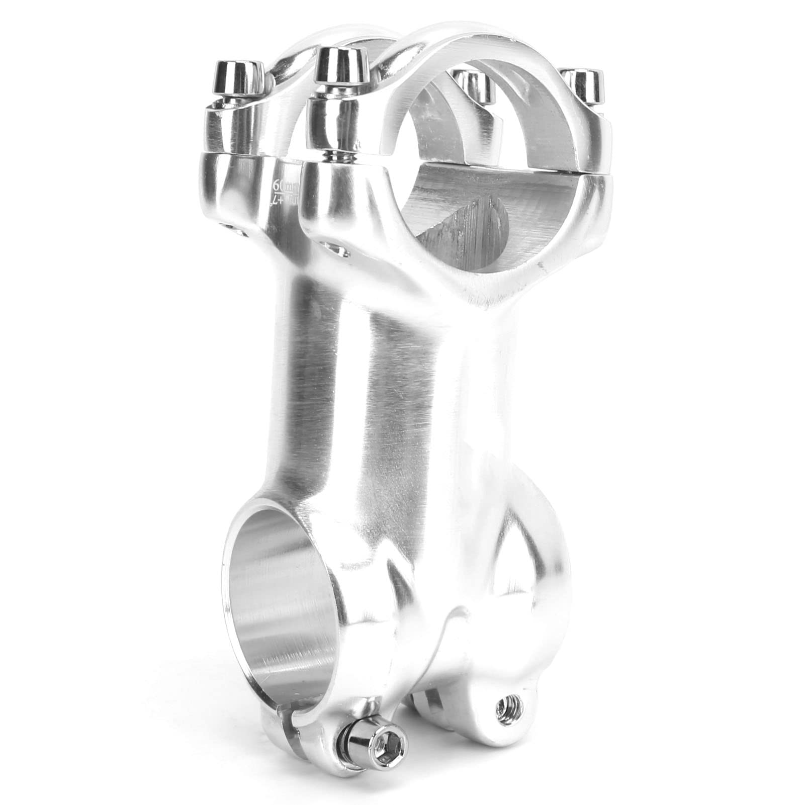 Yctze Attacco Manubrio Bici Attacco Manubrio Senza Filettatura Argento Aluminiumoy 31,8 Mm Attacco Manubrio Bici Argento Aluminiumoyycle Attacco Manubrio per Bici da Strada