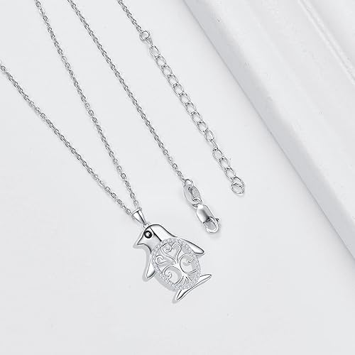 Miniatura 3 de Sterling Silver Animal Necklace for Women Girls Valentine's Day Birthday Party Jewelry Gifts with 18''+2'' Chain