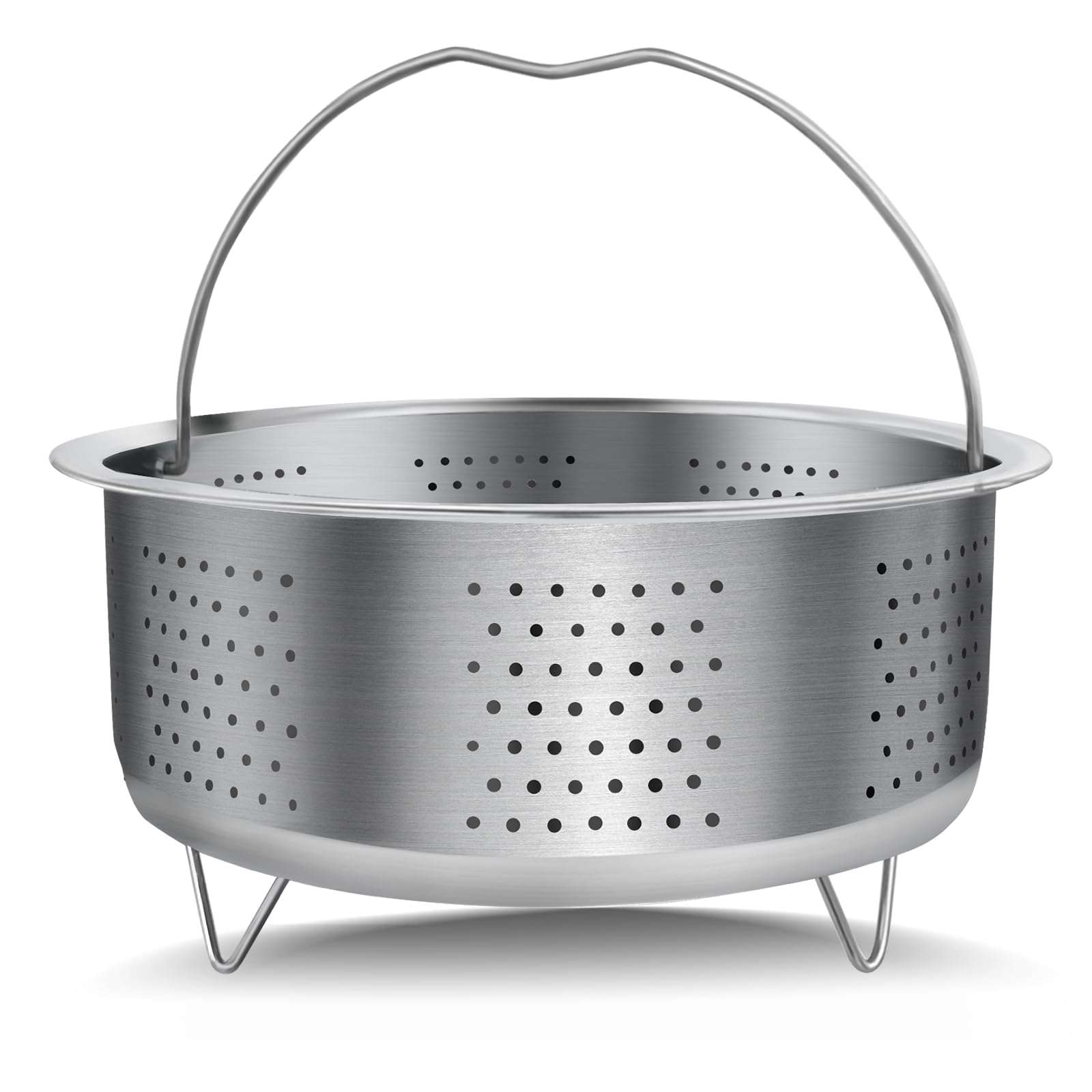 Cesta Vaporera Inoxidable 304 Multiusos 20 CM para Verduras, Huevos y Pescado