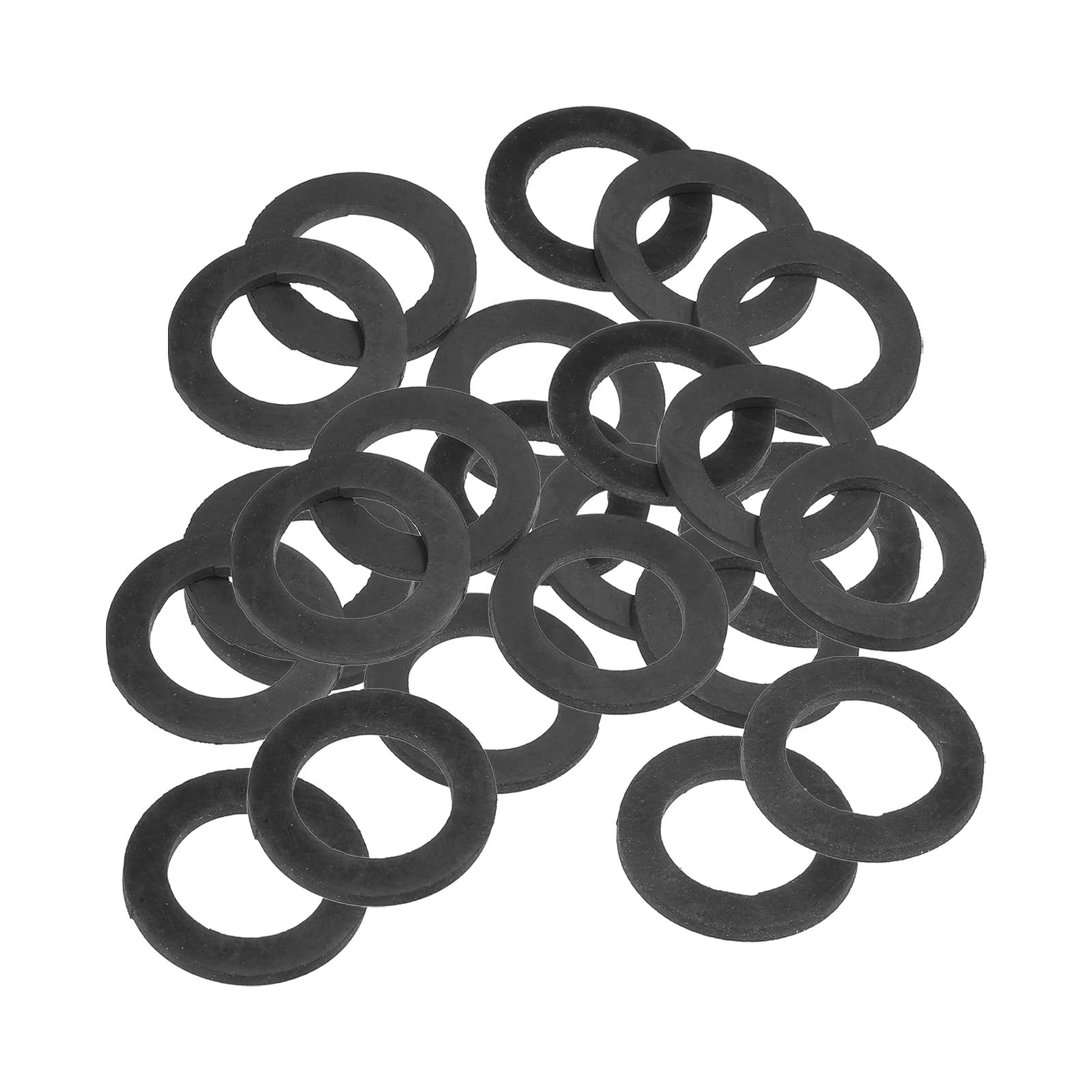 Arandela plana de goma negra, 16-120 Uds., M5 M6 M10 M15 M20 M25 M32, junta espaciadora de sellado for grifo, tubería, manguera de agua, perno de sujeción(5x13x1.5mm 24pcs)