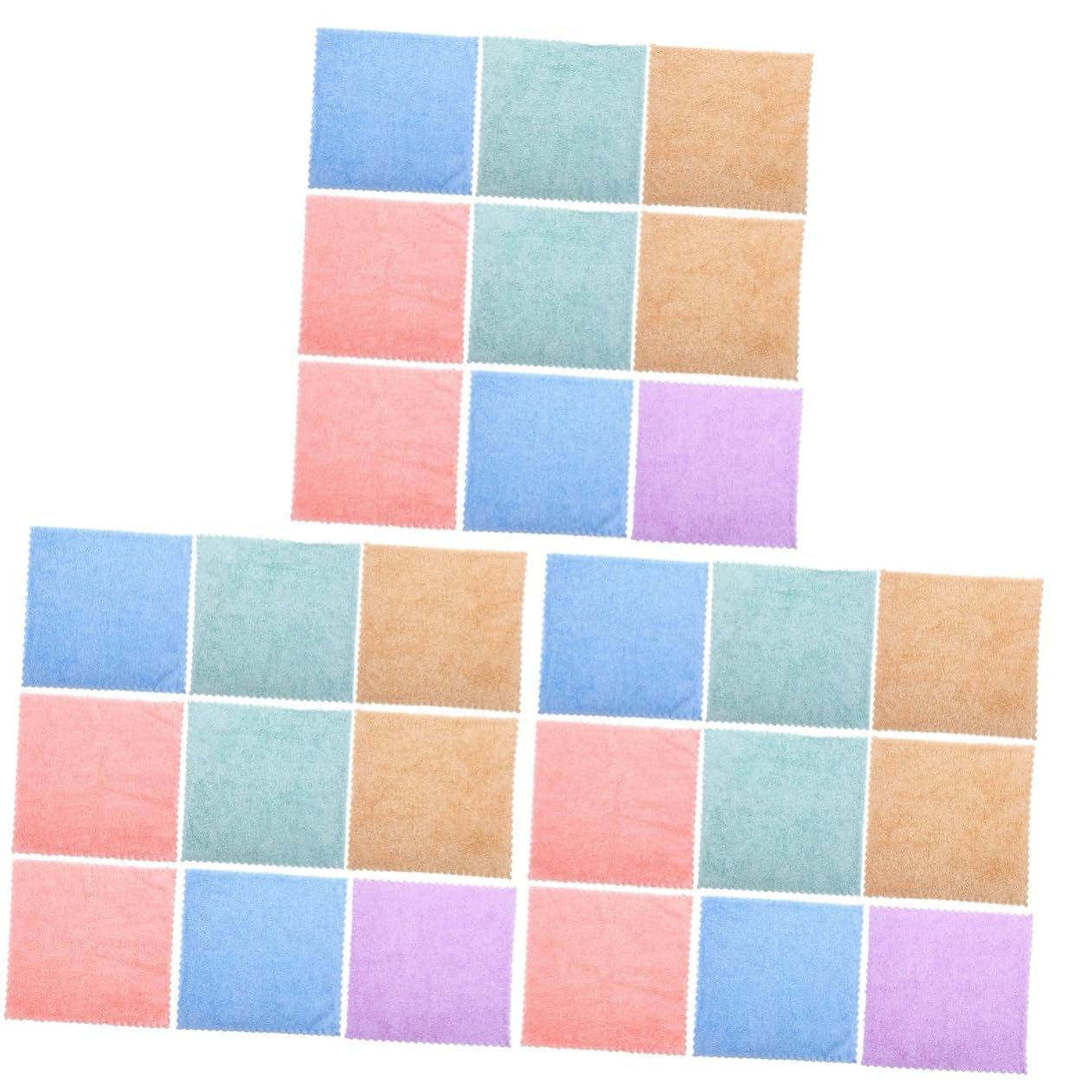 minkissy Lot De 3 Débarbouillettes Douces Et pour Le Visage Idéales pour La Et Le Bain Idéales pour Le Démaquillage pour Garçons Et Filles Format Carré 10 Pièces X 3