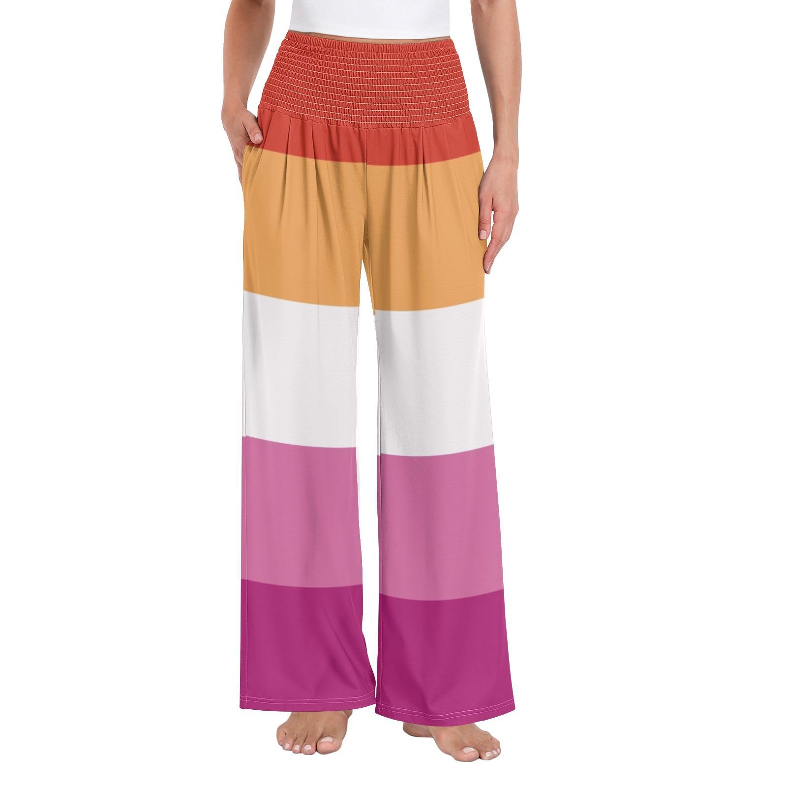 Pantalon fierté lesbienne LGBT vêtement détente léger fluide femme pour été - 8