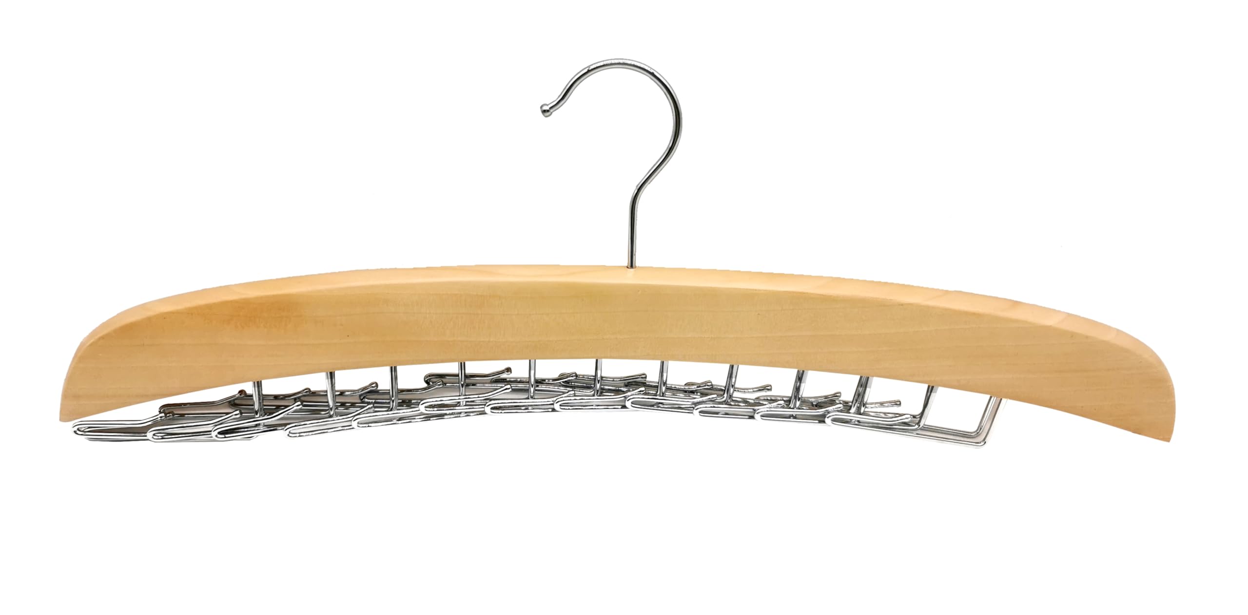 Richards Homewares Imperial Krawattenbügel zum Aufhängen, Schwingarm, für 24 Krawatten, Blond