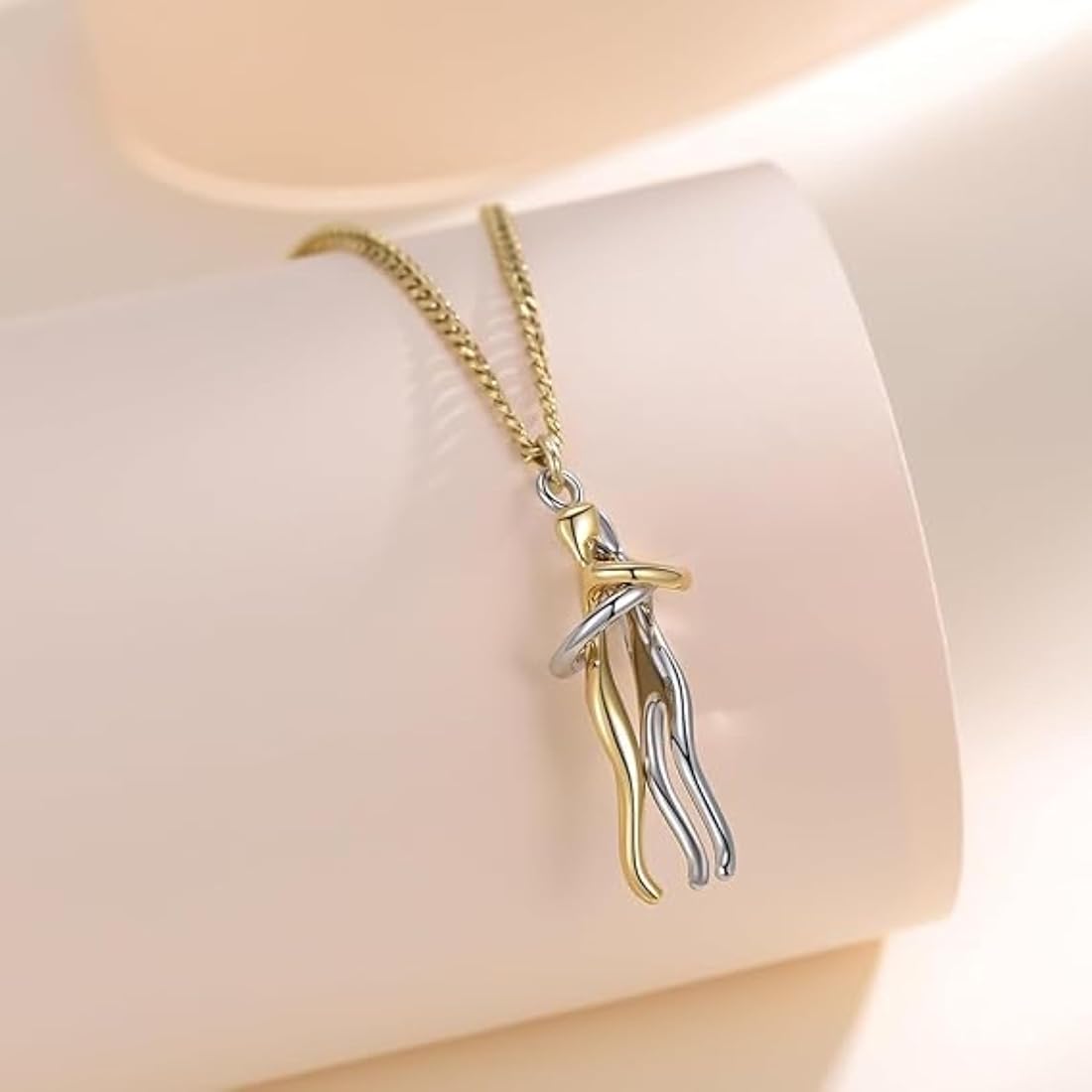Buy SubhagAlankar Golden Hug Necklace for Women & Men