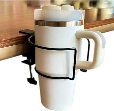 Desk Cup Holder,Mug Hooks Compatible with Most Cups & Bottles