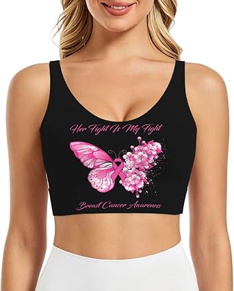 Womens Sports Bras V Back Tank Tops with Detachable in Bras Yoga Pilates Workout Bra