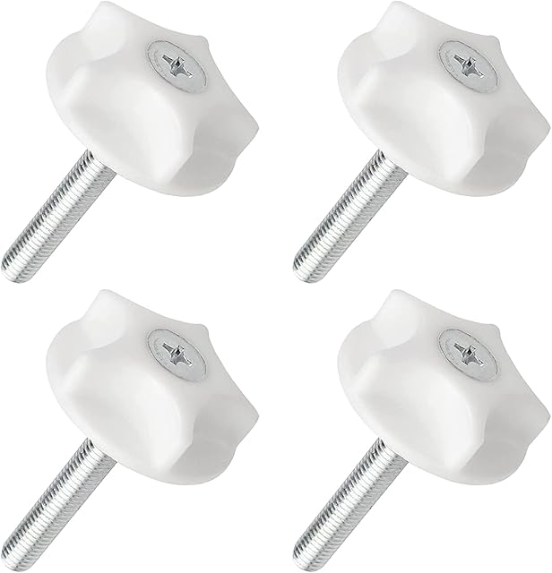 4 Pcs Headboard Fixings Bolts - M8 Heavy Headboard Screws and Washers for Divan Beds Fittings, Bolt Fittings to Keep the Headboard Fixed, Simple Installation and Firm Fixation