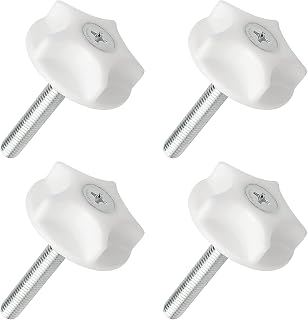 wancala 4 Pcs Headboard Fixings Bolts - M8 Heavy Headboard Screws and Washers for Divan Beds Fittings, Bolt Fittings to Keep the Headboard Fixed, Simple Installation and Firm Fixation
