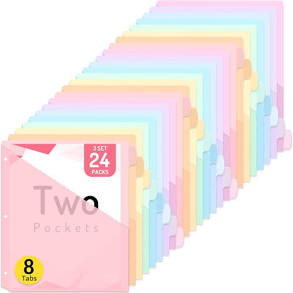 Forvencer Binder Dividers with tabs