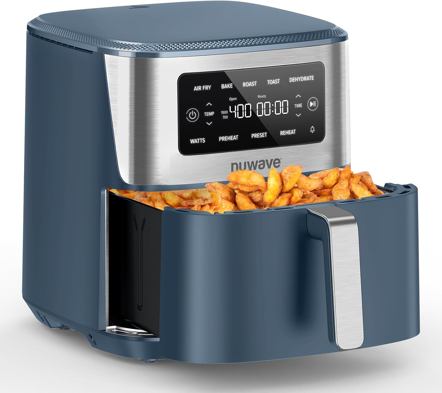 Nuwave Brio Plus 6-in-1 Air Fryer, 7-Qt Large Capacity, 50°F–400°F Precise Temp Control, Non-Toxic PFAS-Free Nonstick, Air Fry, Bake, Roast, Toast, Dehydrate, Reheat, 100 Presets, Dishwasher Safe Nuwave Brio Plus 6-in-1 Air Fryer, 7-Qt Large Capacity, 50°F–400°F Precise Temp Control, Non-Toxic PFAS-Free Nonstick, Air Fry, Bake, Roast, Toast, Dehydrate, Reheat, 100 Presets, Dishwasher Safe