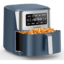 Nuwave Brio Plus 6-in-1 Air Fryer, 7-Qt Large Capacity, 50&deg;F&ndash;400&deg;F Precise Temp Control, Non-Toxic PFAS-Free Nonstick, Air Fry, Bake, Roast, Toast, Dehydrate, Reheat, 100 Presets, Dishwasher Safe