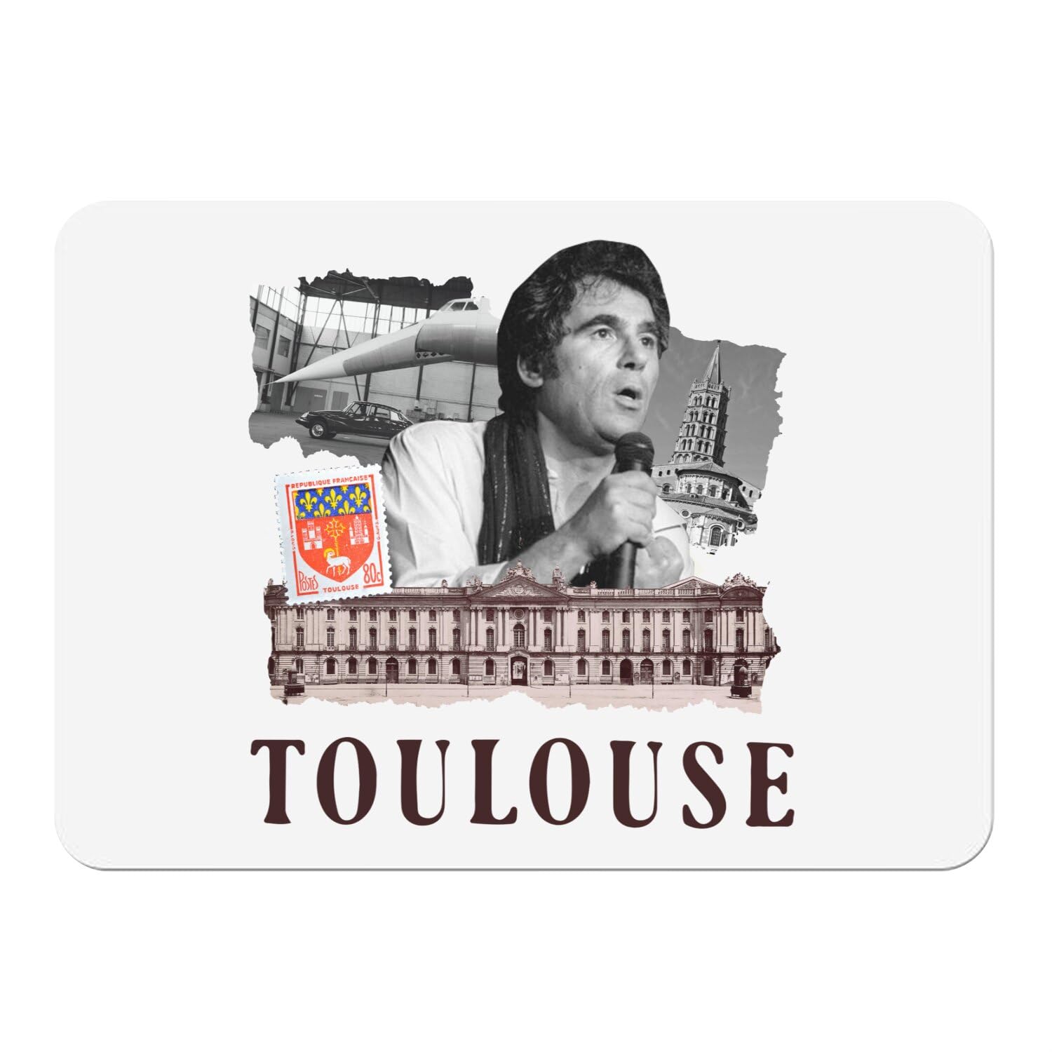 Sets de table en liège de Toulouse napperons blancs de prestige