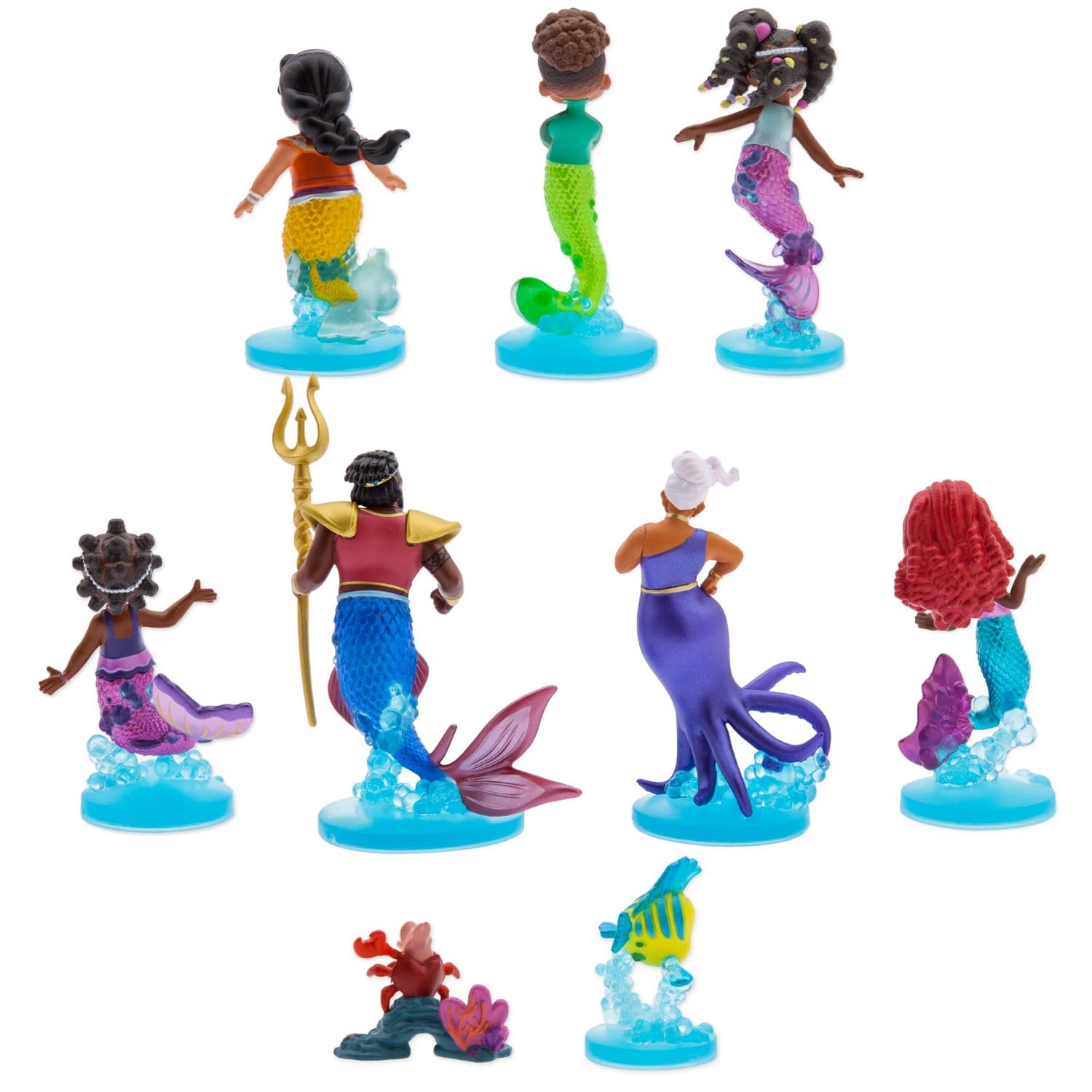 Disney Store Official Junior's Ariel Deluxe Figure Play Set - With Ariel, Triton, Ursula & Friends - Mermaid Toys Characters Figurines - Image 2