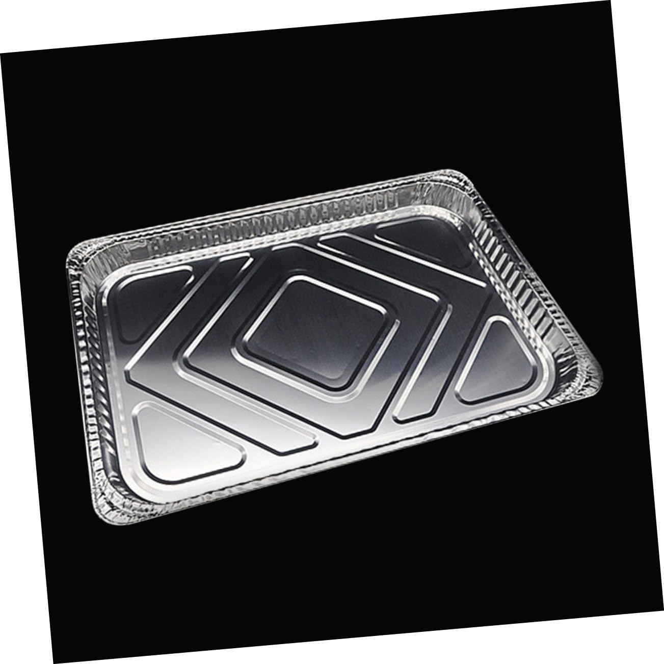 10pcs Disposable Aluminum Foil BBQ Drip Pan Tray for Grease Catching Recyclable Liners for Easy Grill Maintenance and Cooking Side Dishes