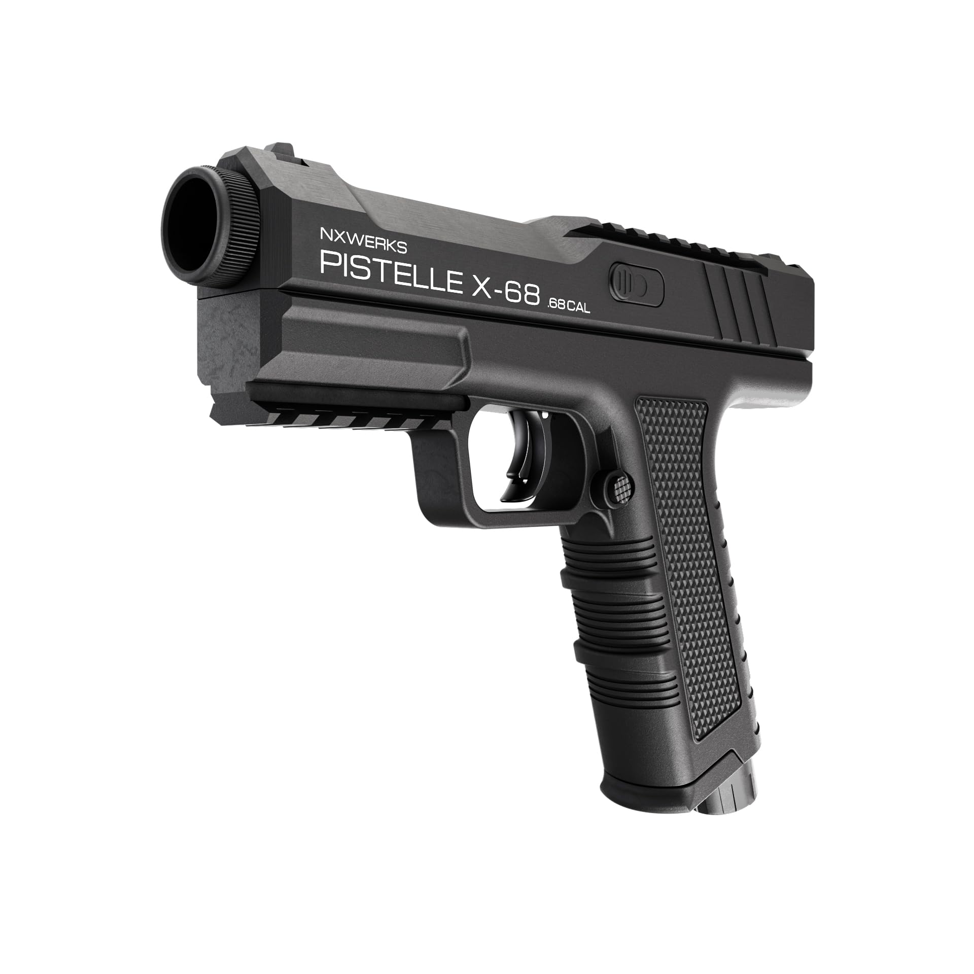 Pistelle X-68 .68 Caliber Training Pistol Paintball Gun Marker CO2 Powered 35-50 Joules Factory Production Version (Black)