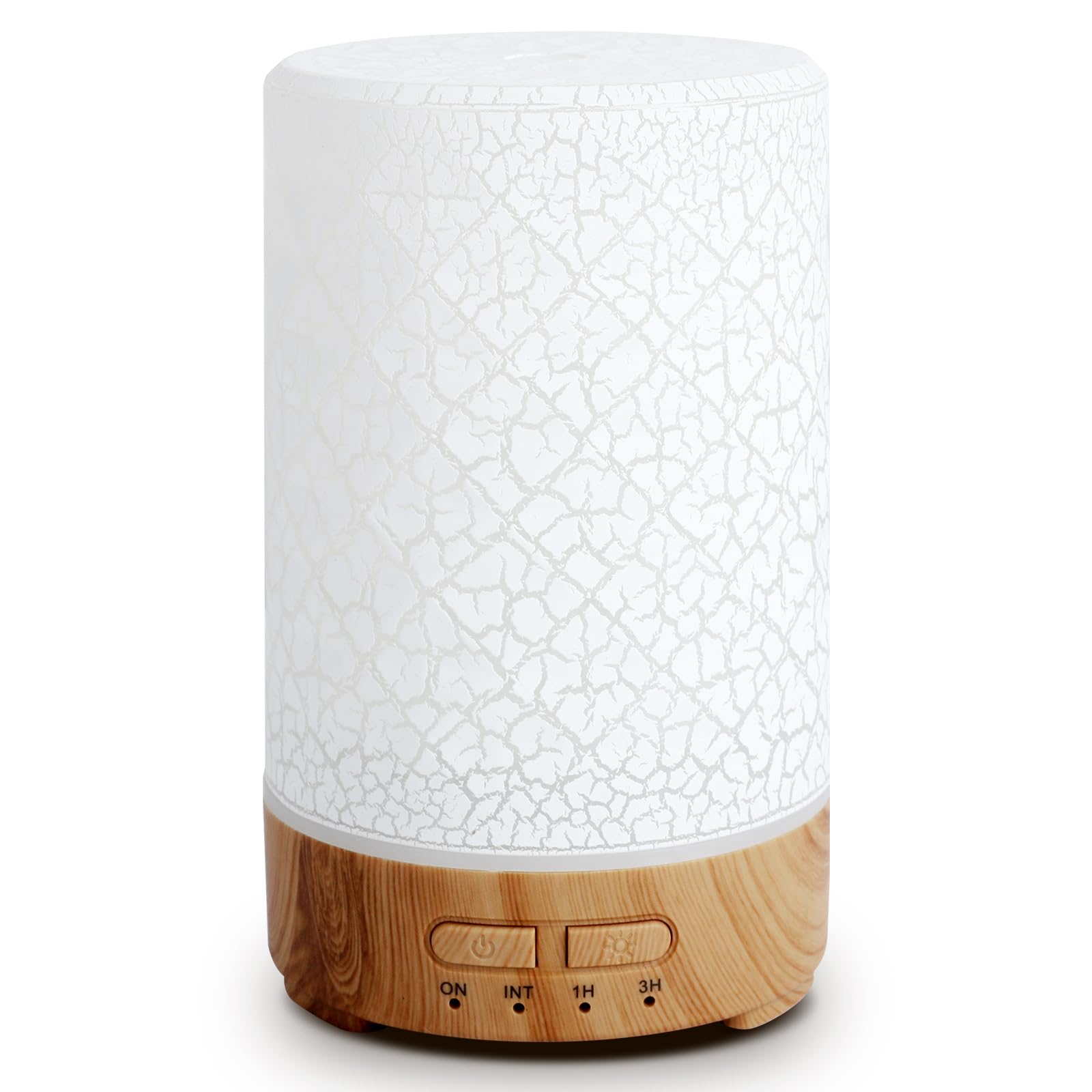 Romon Diffusore di Oli Essenziali, Funzione Aromaterapia 150ML, Diffusore Elettrico di Oli Essenziali ad Ultrasuoni con Umidificatore d'Aria a 7 Colori LED per Appartamento Ufficio Casa Yoga