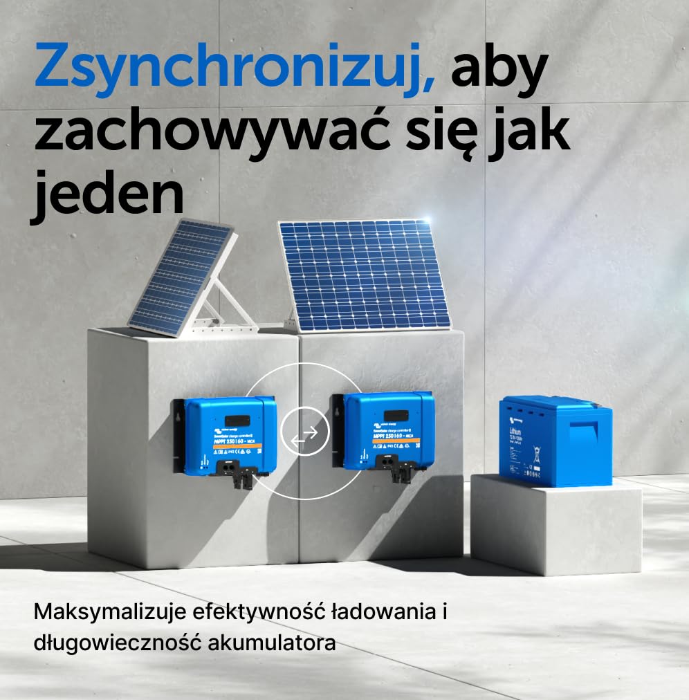 Victron Energy SmartSolar MPPT 250V 60 amp 12/24/36/48-Volt Kontroler Ładowania Słonecznego (Bluetooth) do MC4