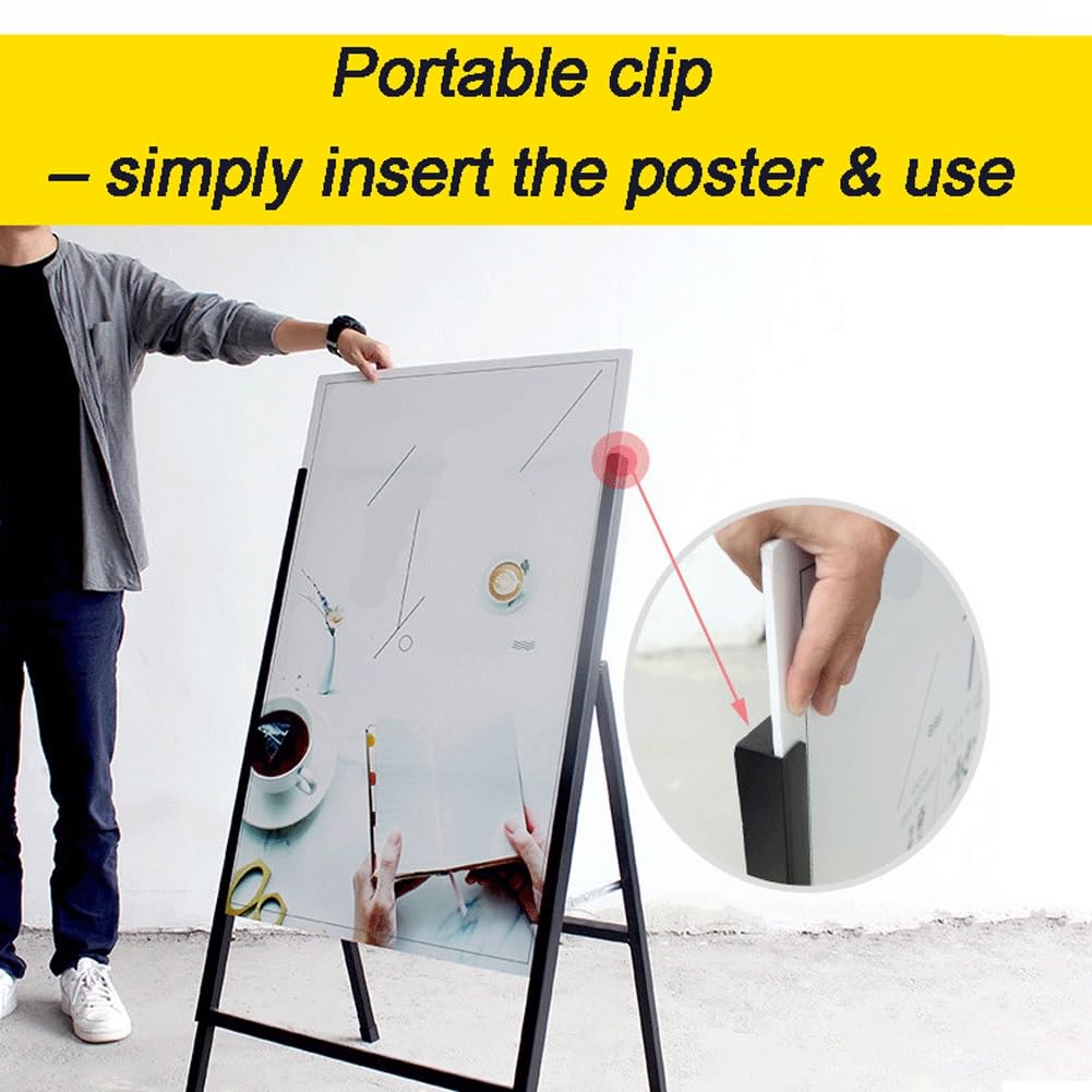 EstanSoporte Para Carteles, Soporte Plegable Para Exhibición De Carteles | Soporte portátil para menús | Para exposiciones y tiendas, tanto en interiores como en exteriores(Handled version)