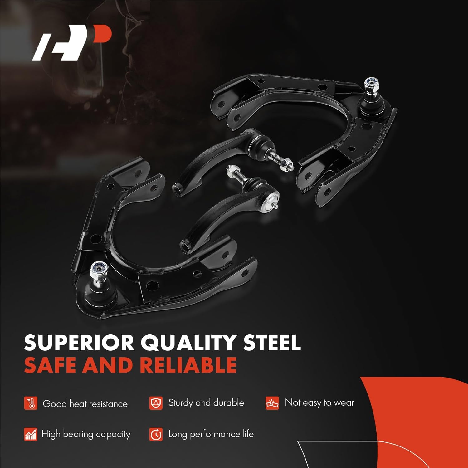 A-Premium Set of 6, Front Upper Control Arm Inner Outer Tie Rod End, Compatible with Chrysler Sebring 1996-2006, Cirrus 1995-2000 & Dodge Stratus 1995-2006 & Plymouth Breeze 1996-2000