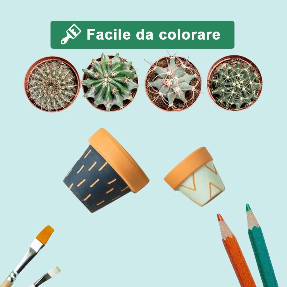 vensovo Vasi in terracotta con drenaggio, 7,6 cm, confezione da 20 vasi per fiori in argilla, vasi per piante grasse, ideali per piante, artigianato, bomboniere di nozze
