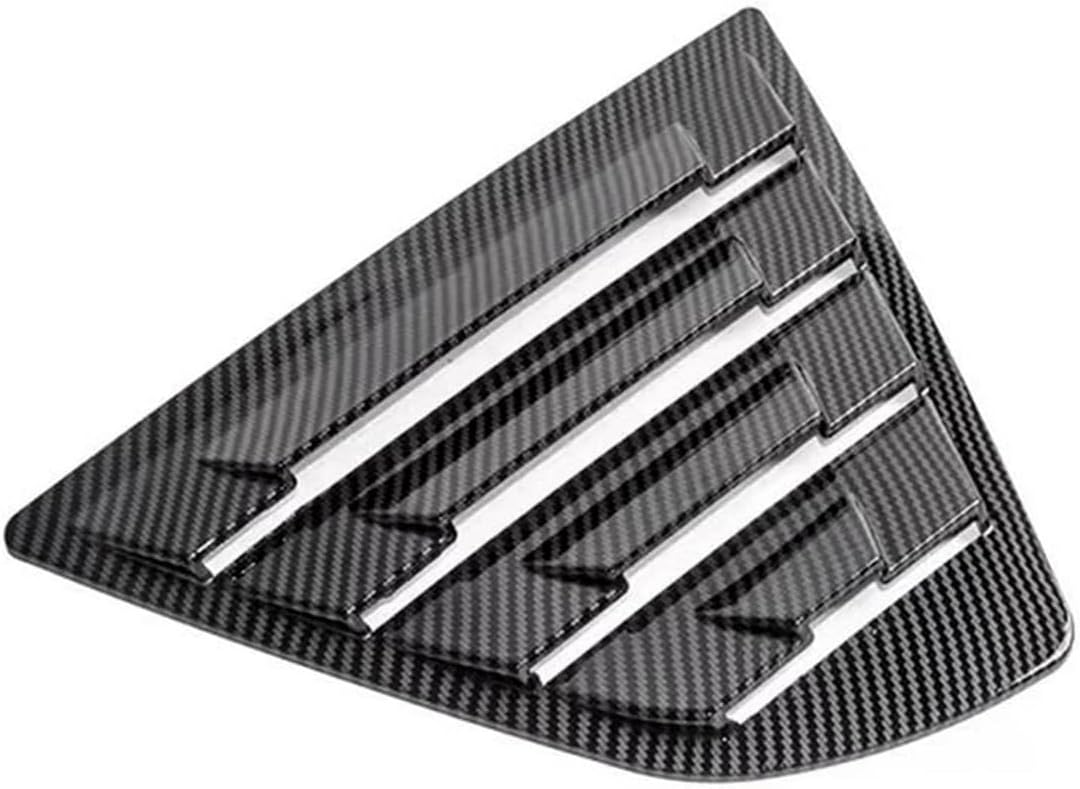 Car Rear Side Window Louver Decorate Cover Air Vent Louvers Blinds Covers Auto Accessories Compatible with Toyota Camry 2018 2019 2020 2021 2022 2023(Gloss Black)
