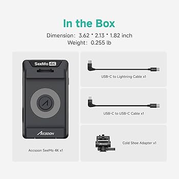 Accsoon SeeMo 4K HDMI Adapter, 4K 30FPS /1080p 60FPS Video Accsoon SeeMo 4K HDMI Adapter, 4K 30FPS /1080p 60FPS Video