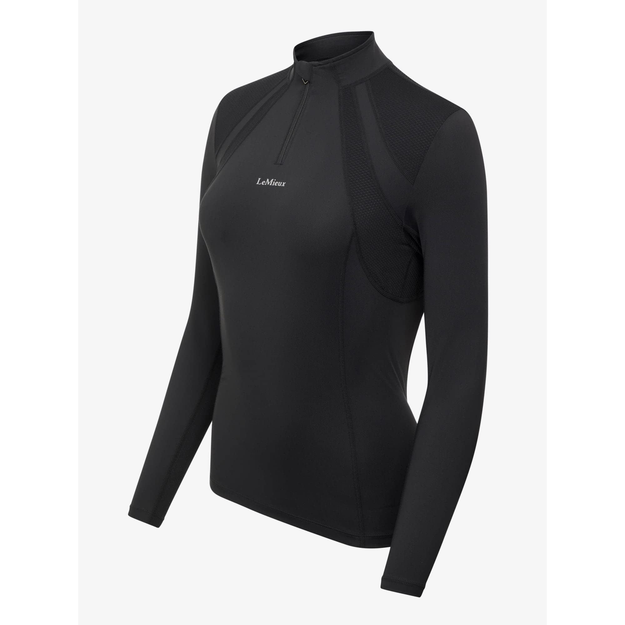 LeMieux Mia Mesh - Capa base de manga larga – Corte ajustado – Tejido transpirable que absorbe el sudor – Protección UV 50+