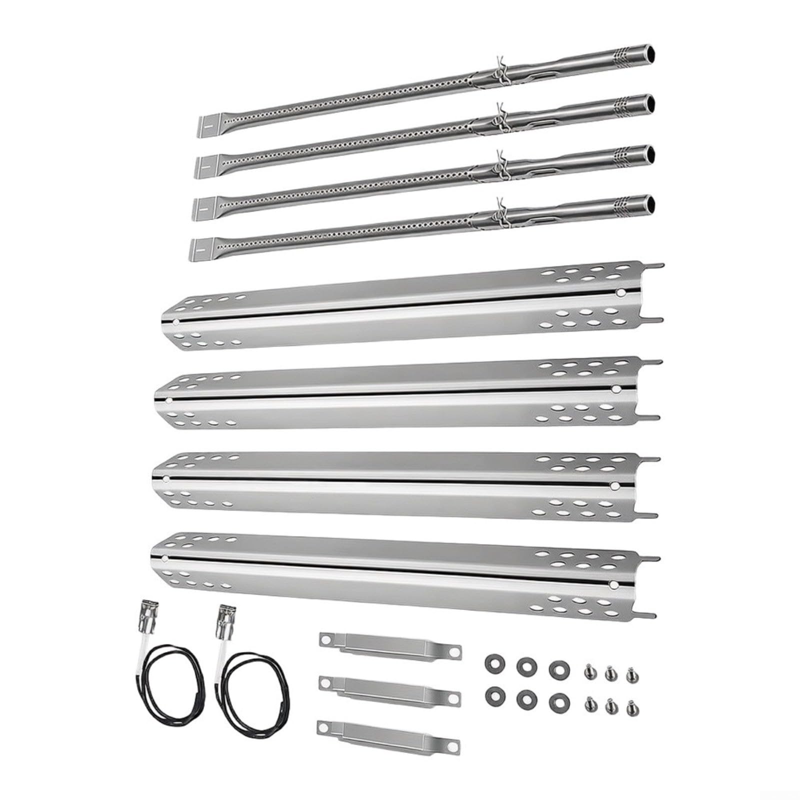 Lot de 4 brûleurs en acier inoxydable et tente chauffante pour barbecue à gaz Charbroil Performance Series