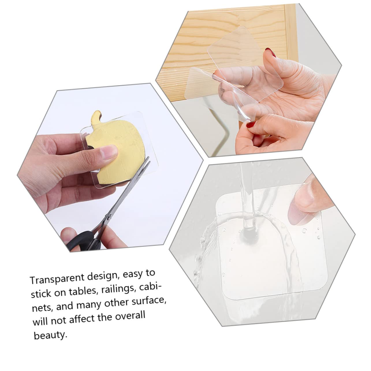 Artibetter 2 Set Nastro Biadesivo Adesivo Resistente Per Facile Applicare E Rimuovere Multifunzione Per Decorazioni E Fissaggio Forature 100 Pezzi*2
