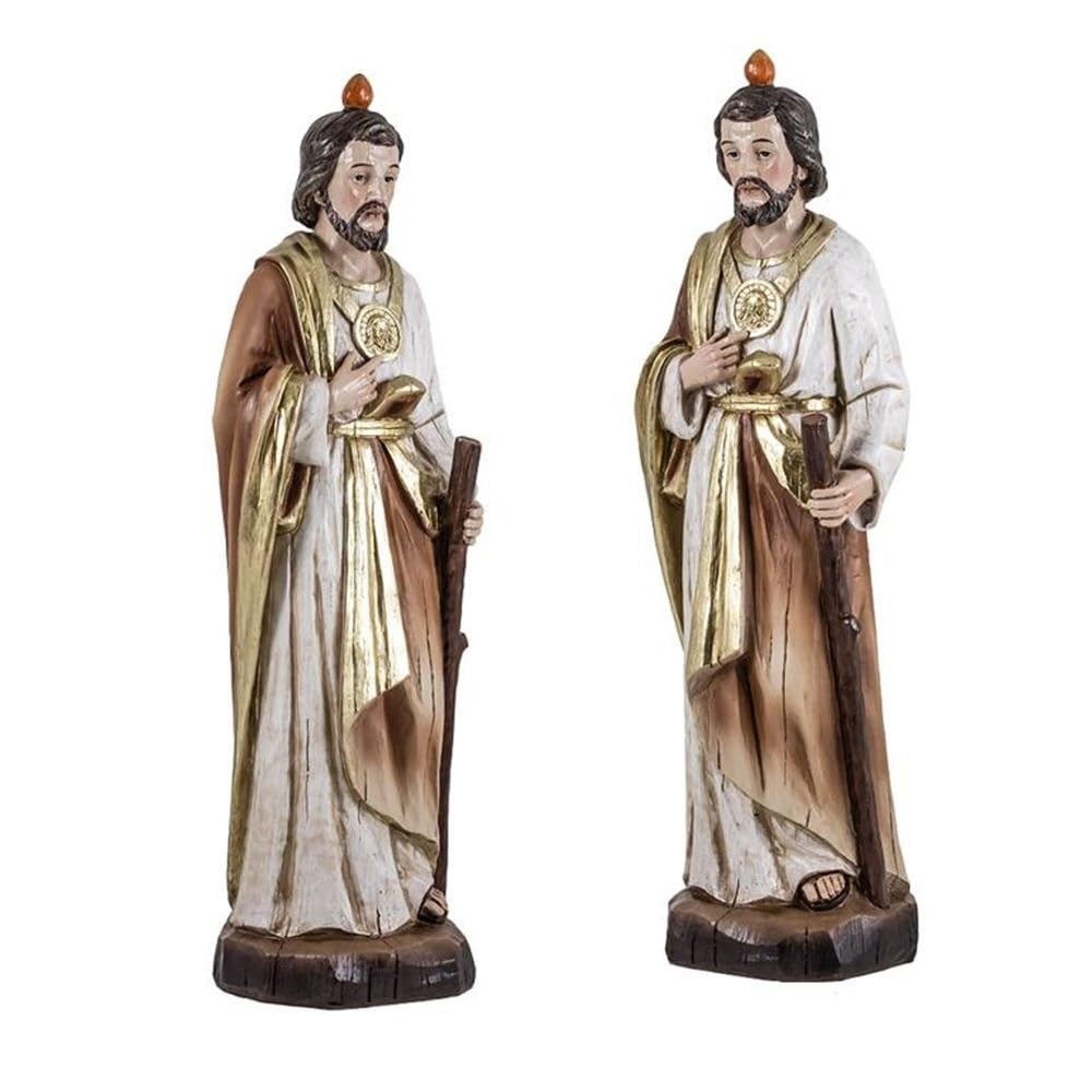 San Judas Tadeo Figura Religiosa 31 cm. patrón de Las causas difíciles Imagen Resina