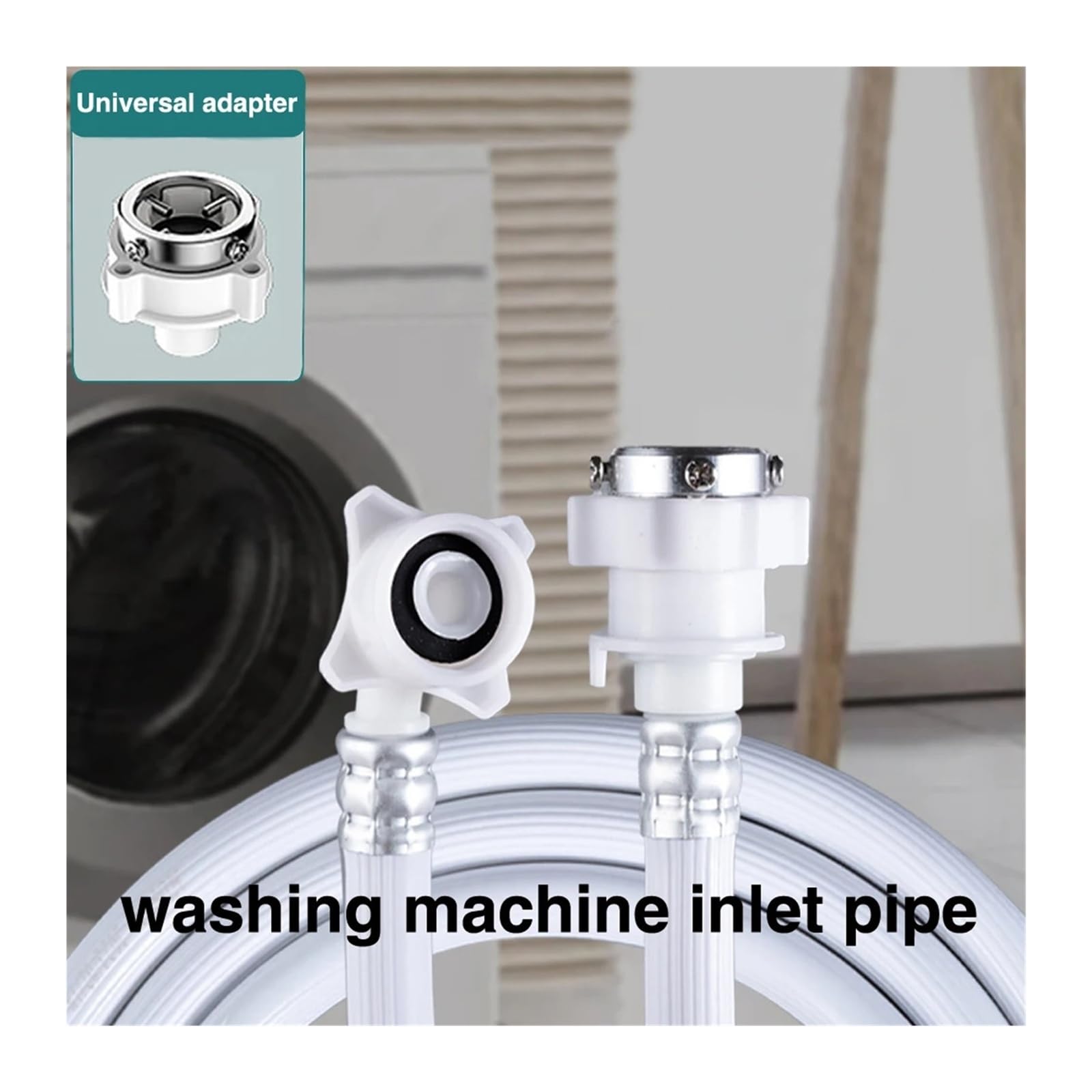Tubo Di Ingresso Dell'acqua for Lavatrice Tubo Di Ingresso Dell'acqua Universale for Lavatrice Tubo Di Iniezione Dell'acqua Di Scarico Tubo Dell'acqua Addensato(Inlet pipe 5M)