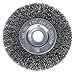 Wire Wheel, 4" Dia, Steel, 0.0140 Wire